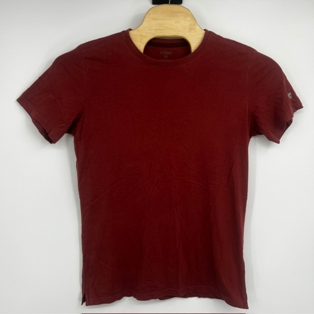 Kuhl Men's Medium WildfibreOrganic Cotton Short Sleeve Burgundy T-Shirt